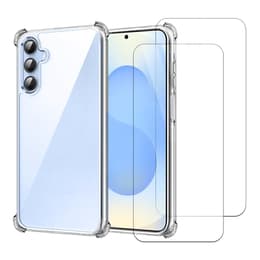 Obal Galaxy S25 a 2 ochranna obrazovky - TPU - Priehľadná