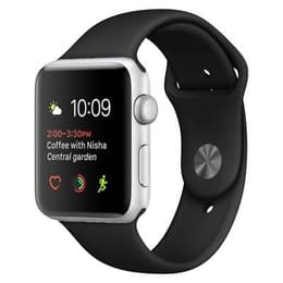 Apple Watch Series 3 (2017) GPS 42 mm - Nerezová Strieborná - Sport band Čierna