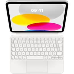 iPad Magic Keyboard Folio 10.9" (2022) - Biela - QWERTY - Anglická (UK)