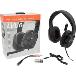 Slúchadlá Pdp Afterglow LVL 6 Plus Potláčanie hluku gaming drôtové Mikrofón - Čierna/Červená