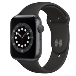 Apple Watch (Series 6) 2020 GPS 44mm - Hliníková Vesmírna šedá - Sport band Čierna