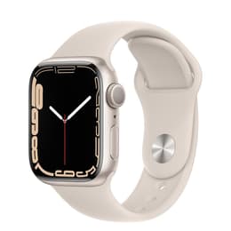 Apple Watch (Series 7) 2021 GPS 41mm - Hliníková Strieborná - Sport loop Hviezdne svetlo