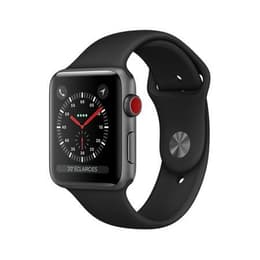 Apple Watch (Series 3) 2017 GPS + mobilná sieť 38mm - Hliníková Vesmírna šedá - Sport band Čierna
