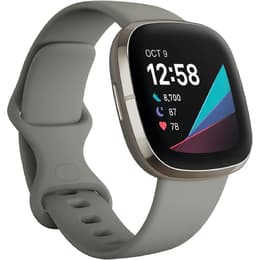 Smart hodinky Fitbit Sense á á - Sivá