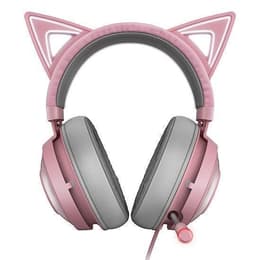 Slúchadlá Razer Kraken Kitty Edition drôtové Mikrofón - Ružová/Sivá