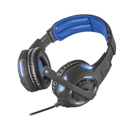Slúchadlá Trust GXT 350 Potláčanie hluku gaming drôtové Mikrofón - Čierna/Modrá