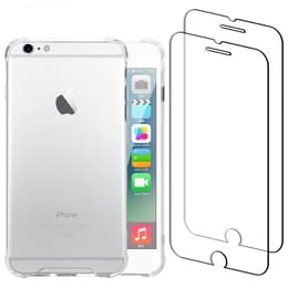 Obal iPhone 6 Plus/6S Plus a 2 ochranna obrazovky - Recyklovaný plast - Priehľadná