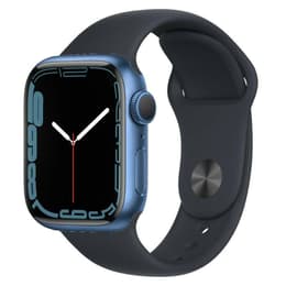 Apple Watch (Series 7) 2021 GPS + mobilná sieť 41mm - Hliníková Modrá - Sport band Čierna