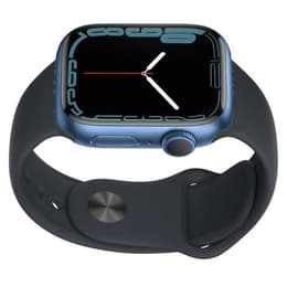 Apple Watch (Series 7) 2021 GPS + mobilná sieť 41mm - Hliníková Modrá - Sport band Čierna