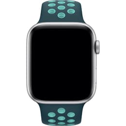 Apple Watch (Series 5) 2019 GPS 40mm - Hliníková Strieborná - Nike Sport band Zelená