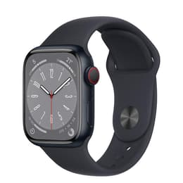 Apple Watch (Series 8) 2022 GPS + mobilná sieť 41mm - Hliníková Midnight - Sport band Čierna