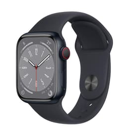 Apple Watch Series 8 (2022) GPS + mobilná sieť 41 mm - Hliníková Midnight - Sport band Čierna