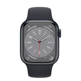 Apple Watch Series 8 (2022) GPS + mobilná sieť 41 mm - Hliníková Midnight - Sport band Čierna