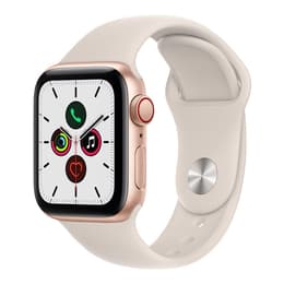 Apple Watch Series SE 1 (2020) GPS + mobilná sieť 40 mm - Hliníková Zlatá - Sport band Starlight