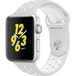Apple Watch (Series 4) 2018 GPS 44mm - Hliníková Strieborná - Sport Nike Biela