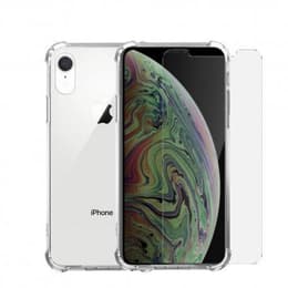 Obal iPhone XR a ochranný displej - TPU - Priehľadná