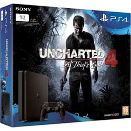 PlayStation 4 Slim 1000GB - Čierna + Uncharted 4