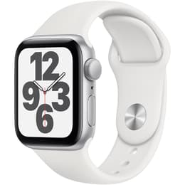 Apple Watch (Series SE) 2020 GPS + mobilná sieť 40mm - Hliníková Strieborná - Sport band Biela