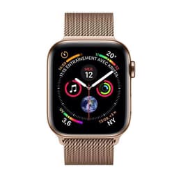 Apple Watch (Series 4) 2018 GPS + mobilná sieť 44mm - Nerezová Zlatá - Milánsky Zlatá