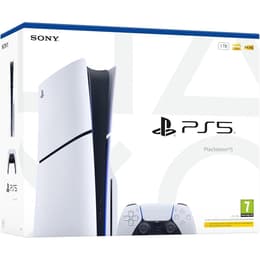 PlayStation 5 1000GB - Biela Sony PS5 Disc Edition 1TB Console 4K Gaming Ultra HD Blu-Ray Wi-Fi + No