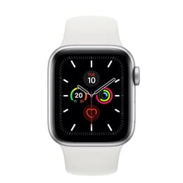 Apple Watch (Series 5) 2019 GPS 40mm - Hliníková Strieborná - Sport band Biela