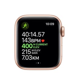 Apple Watch (Series 5) 2019 GPS 40mm - Hliníková Zlatá - Sport band Čierna