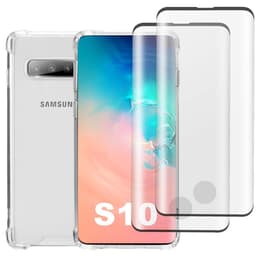 Obal Galaxy S10 a 2 ochranna obrazovky - Recyklovaný plast - Priehľadná