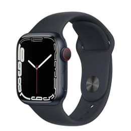 Apple Watch (Series 7) 2021 GPS + mobilná sieť 45mm - Hliníková Midnight - Sport band Čierna