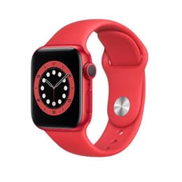 Apple Watch (Series 6) 2020 GPS + mobilná sieť 44mm - Hliníková Červená - Sport Loop Červená