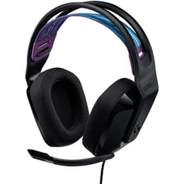 Slúchadlá Logitech G335 Potláčanie hluku gaming drôtové Mikrofón - Čierna