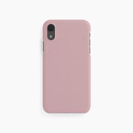 Obal iPhone XR - Prírodný materiál - Ružová