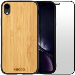 Obal iPhone XR a ochranný displej - Drevo - Drevo