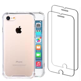 Obal iPhone SE(2020/2022)/iPhone 8/7 a 2 ochranna obrazovky - Recyklovaný plast - Priehľadná