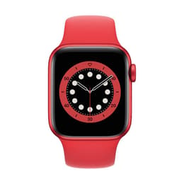 Apple Watch (Series 6) 2020 GPS + mobilná sieť 40mm - Hliníková Červená - Sport Loop Červená