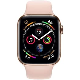 Apple Watch (Series 4) 2018 GPS + mobilná sieť 44mm - Zlatá - Sport Loop Piesková ružová