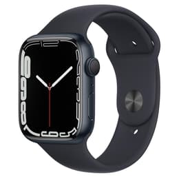 Apple Watch (Series 7) 2021 GPS 45mm - Nerezová Čierna - Sport band Čierna