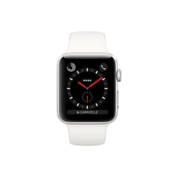 Apple Watch (Series 3) 2017 GPS 42mm - Hliníková Strieborná - Sport Loop Biela