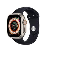Apple Watch (Ultra) 2022 GPS 49mm - Titánová Sivá - Sport band Čierna