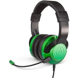 Slúchadlá Powera Fusion Emerald Fade Potláčanie hluku gaming drôtové Mikrofón - Čierna/Zelená