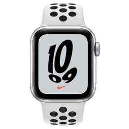 Apple Watch (Series SE) 2021 GPS + mobilná sieť 40mm - Hliníková Strieborná - Nike Sport band Biela