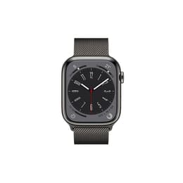 Apple Watch () 2023 GPS + mobilná sieť 45mm - Nerezová Sivá - Milanese loop Sivá