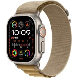 Apple Watch Ultra 2 (2023) GPS + mobilná sieť 49 mm - Titánová Prírodný titán - Alpská slučka Starlight