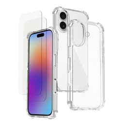 Obal iPhone 17 a 2 ochranna obrazovky - TPU - Priehľadná