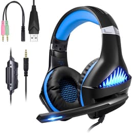 Slúchadlá Gameware GW149 gaming drôtové Mikrofón - Čierna/Modrá