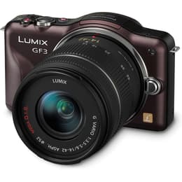Lumix DMC-GF3 - Hnedá + Panasonic Lumix G Vario 14-42mm f/3.5-5.6 ASPH. MEGA O.I.S f/3.5-5.6