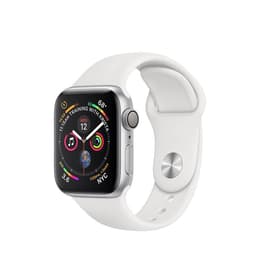 Apple Watch (Series 4) 2018 GPS 40mm - Hliníková Strieborná - Sport Loop Biela