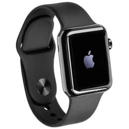 Apple Watch (Series 1) 42mm - Nerezová Čierna - Sport Loop Strieborná