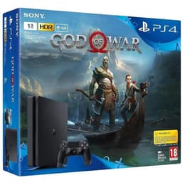 PlayStation 4 Slim 1000GB - Čierna + God of War