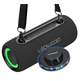 Bluetooth Reproduktor Enceinte Autonome Hifi 200W Ledwood XS200, Effet LED, Buetooth, RADIO FM, IPX5, Assistant Vocal, 20W RMS, Batterie 2000mAh, Ovni - Čierna