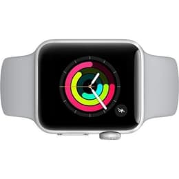 Apple Watch (Series 5) 2019 GPS 44mm - Nerezová Strieborná - Sport band Biela